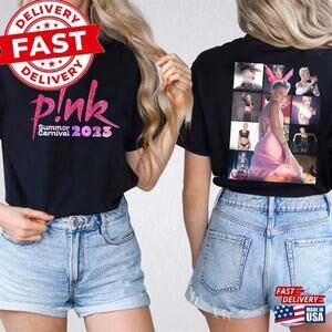 Pnk Summer Carnival Tour Trustfall Album Tee Singer T-Shirt Classic 2 Sided